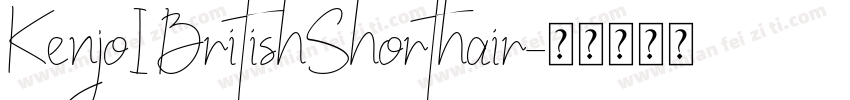 KenjoI BritishShorthair字体转换